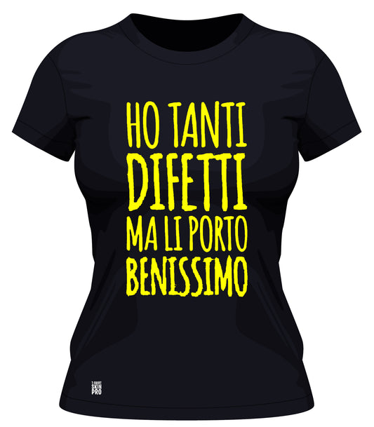T-shirt donna difetti
