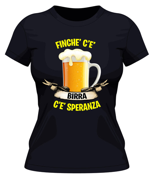T-shirt uomo - donna finchè c'è birra