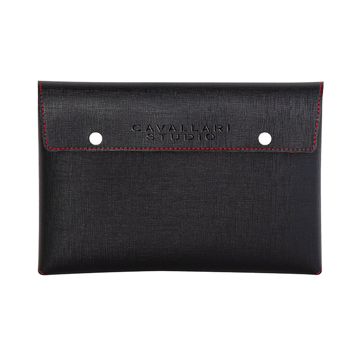 Pochette portadocumenti Pochette Small CA065 personalizzato a colori – Nero Rosso