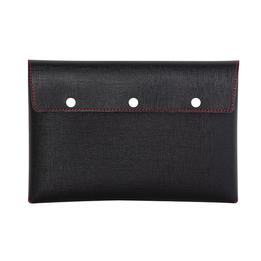 Pochette portadocumenti Pochette CA067 personalizzato a colori – Nero Rosso