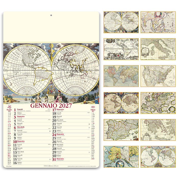 ANTICHE MAPPE PA012 - calendario