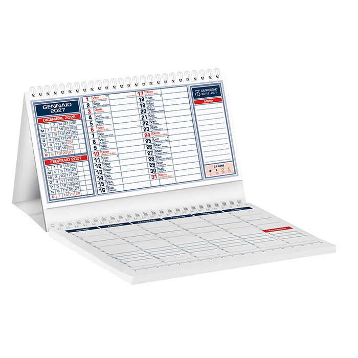 Memo Calendar - Rosso