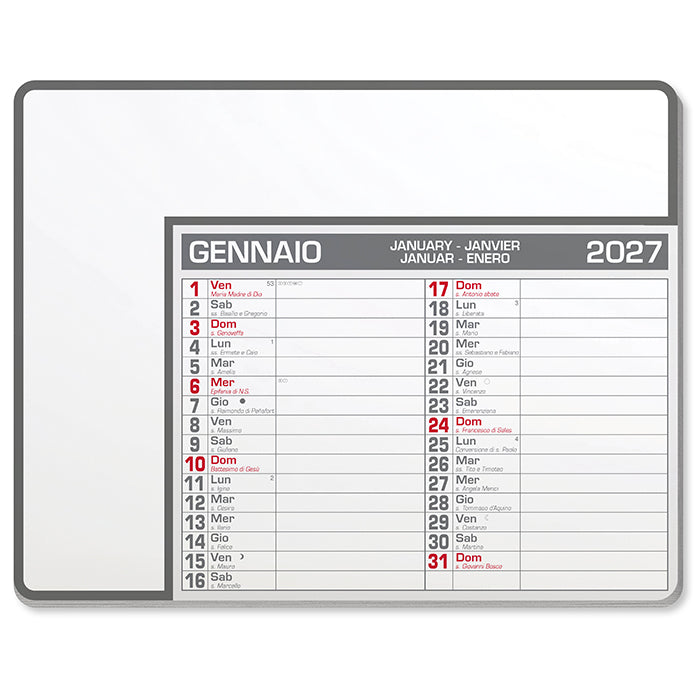 Calendar Pad Edge - Grigio