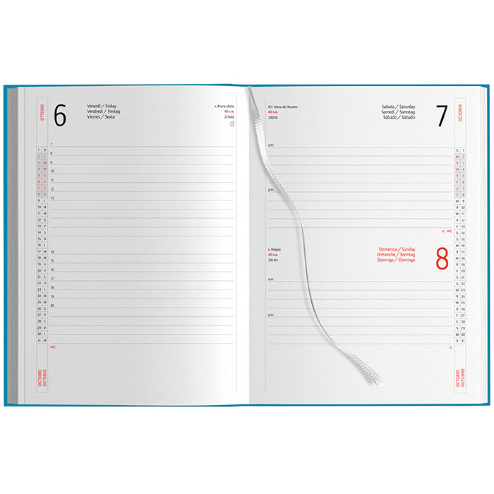 Agenda Giornaliera - Azzurro