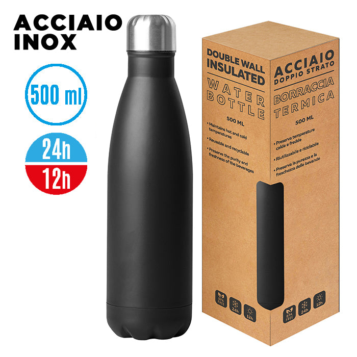 Borraccia Steel Mat Bottle 500 personalizzata – PC414 – PC414NE