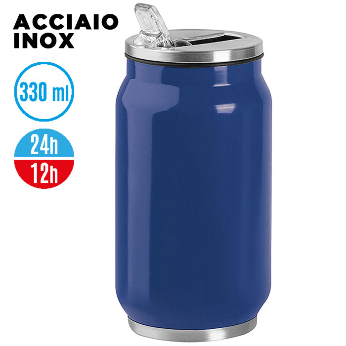 Borraccia Steel Can 330 personalizzata – PC434 – PC434BL