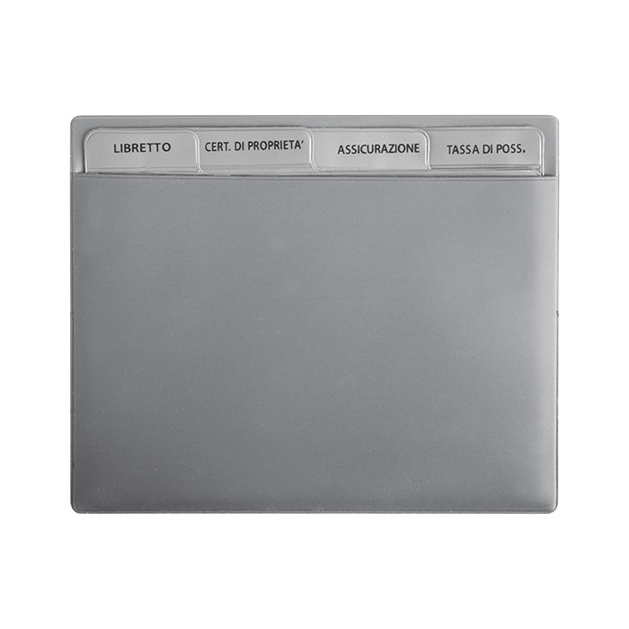 Portadocumenti auto Bahrain PN086 personalizzato a colori – Grigio