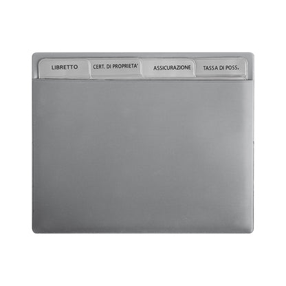 Portadocumenti auto Bahrain PN086 personalizzato a colori – Grigio