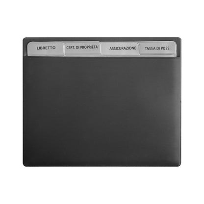 Portadocumenti auto Bahrain PN086 personalizzato a colori – Nero