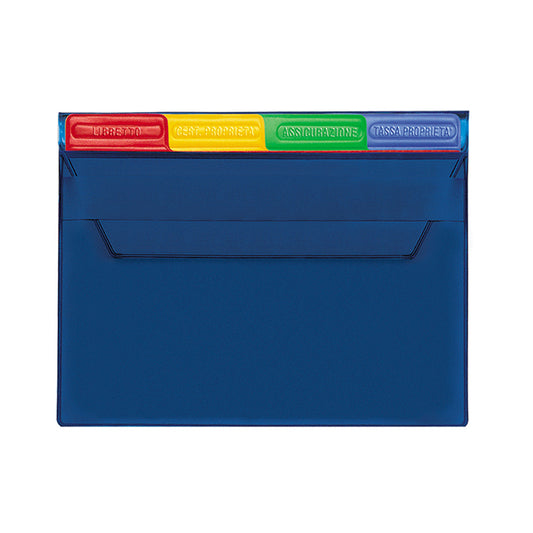 Portadocumenti auto Qatar PN086SP personalizzato a colori – Blu