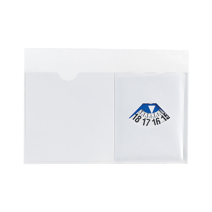 Portadocumenti con disco orario Mark PN155 personalizzato a colori – Bianco