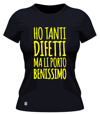 T-shirt donna difetti
