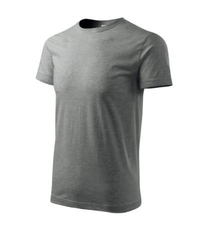 T-shirt Basic uomo MALFINI 129 - 160 g/m² - melange grigio scuro
