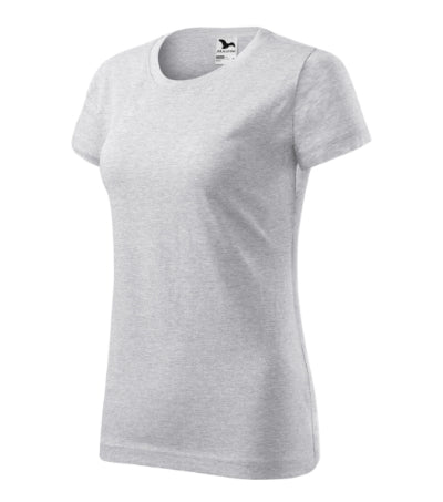 T-shirt Basic donna MALFINI 134 - 160 g/m² - melange grigio chiaro