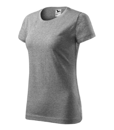 T-shirt Basic donna MALFINI 134 - 160 g/m² - melange grigio scuro