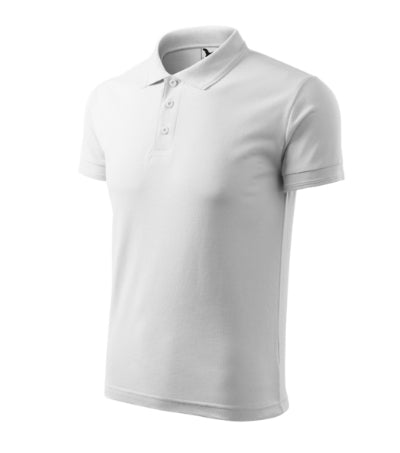 Polo Pique Polo uomo MALFINI 203 - 200 g/m² - bianco
