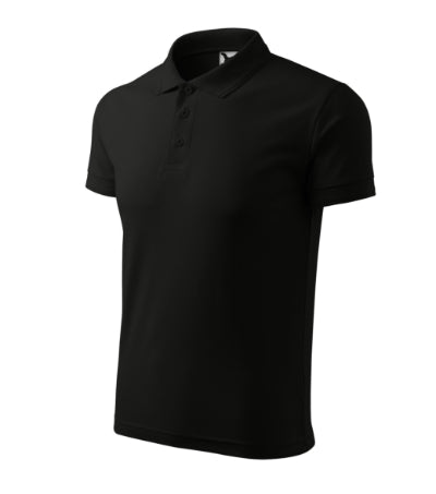Polo Pique Polo uomo MALFINI 203 - 200 g/m² - nero
