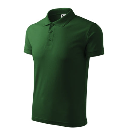 Polo Pique Polo uomo MALFINI 203 - 200 g/m² - verde bottiglia