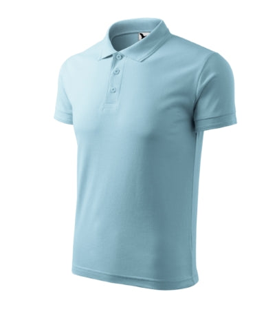 Polo Pique Polo uomo MALFINI 203 - 200 g/m² - celeste