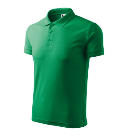 Polo Pique Polo uomo MALFINI 203 - 200 g/m² - verde medio