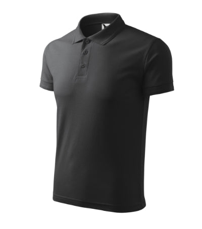 Polo Pique Polo uomo MALFINI 203 - 200 g/m² - antracite mélange