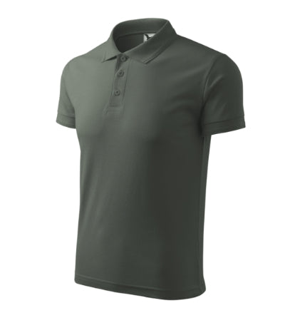 Polo Pique Polo uomo MALFINI 203 - 200 g/m² - ardesia scura