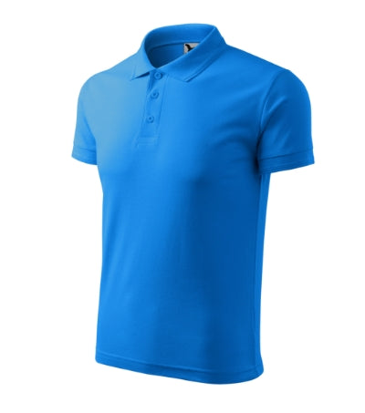 Polo Pique Polo uomo MALFINI 203 - 200 g/m² - blu mare
