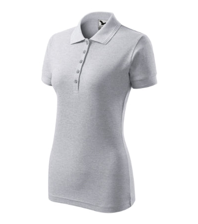 Polo Pique Polo donna MALFINI 210 - 200 g/m² - melange grigio chiaro