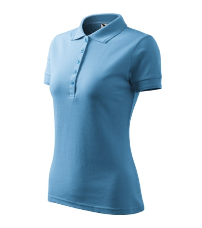 Polo Pique Polo donna MALFINI 210 - 200 g/m² - azzurro