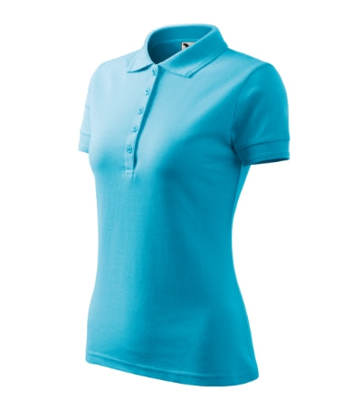 Polo Pique Polo donna MALFINI 210 - 200 g/m² - turchese