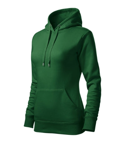 Felpa con cappuccio Cape donna MALFINI 414 - 320 g/m² - verde bottiglia