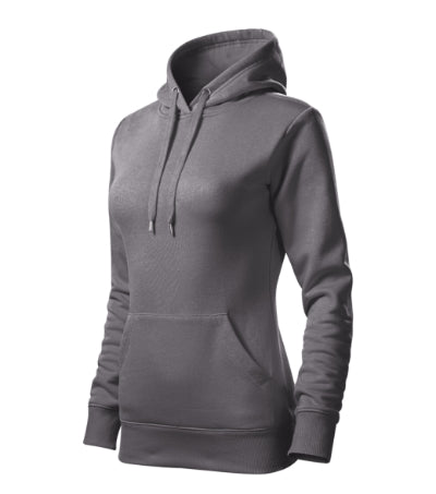 Felpa con cappuccio Cape donna MALFINI 414 - 320 g/m² - grigio acciaio