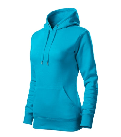 Felpa con cappuccio Cape donna MALFINI 414 - 320 g/m² - turchese